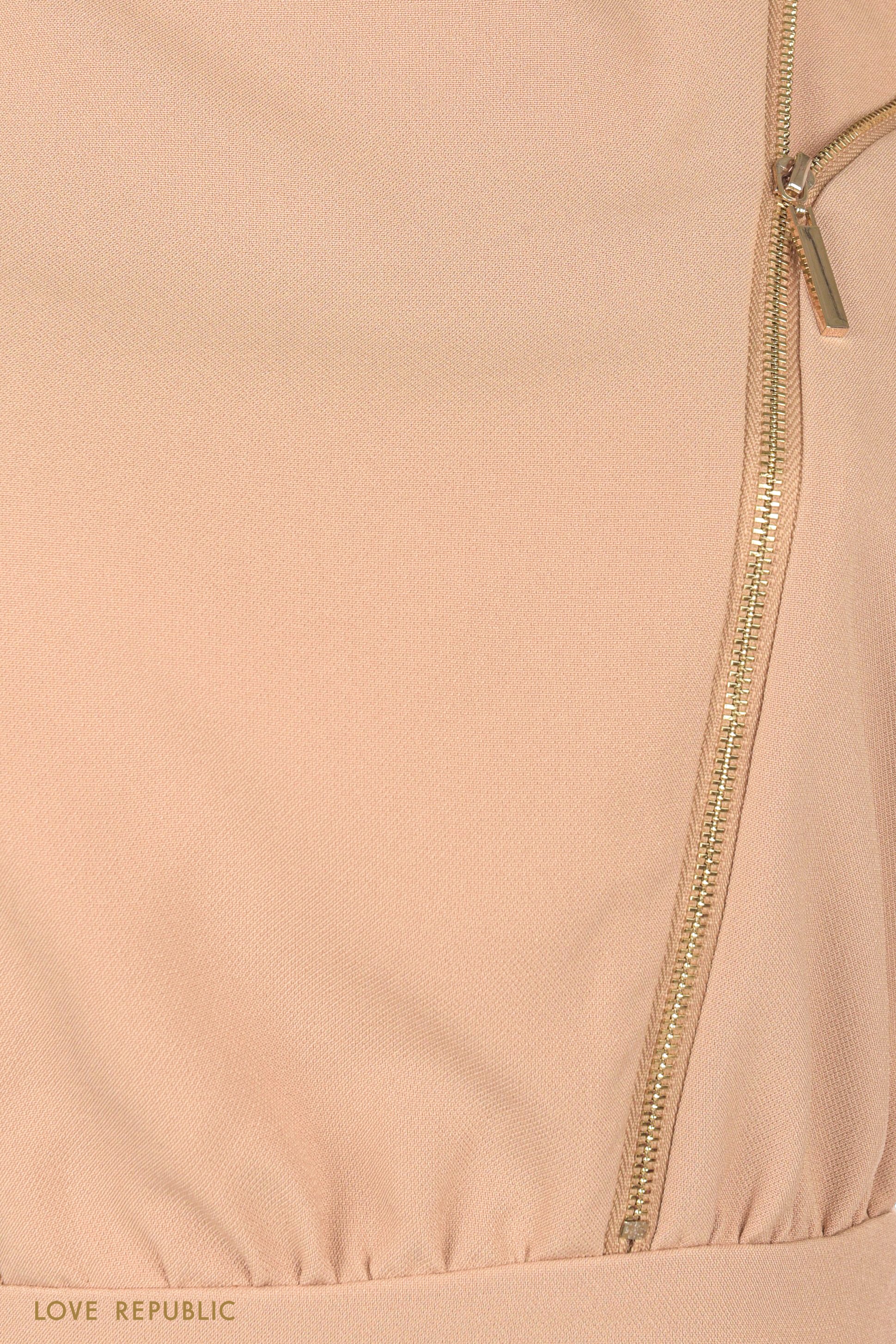 Платье с акцентными молниями на лифе 0450211524-62