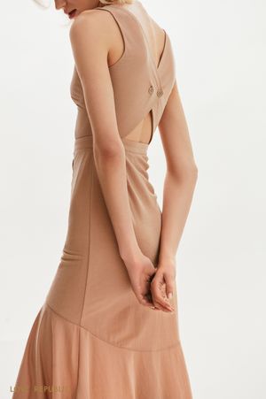 

Асимметричное платье длины миди