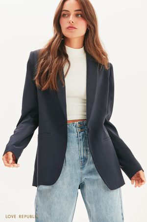 

Oversize жакет с подплечниками