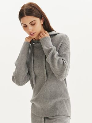 Oversize худи из трикотажа