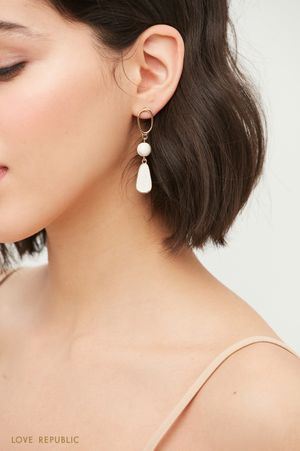 

Серьги с подвесками из эмали