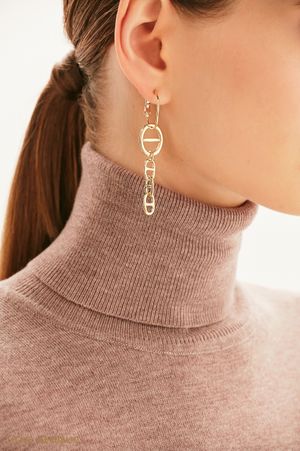 

Серьги-подвески из комбинированных звеньев