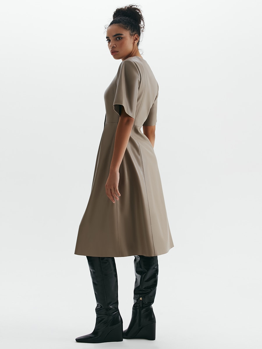 Платье миди с короткими рукавами 2151211512-36