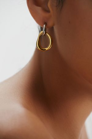 

Серьги-кольца со съемной подвеской