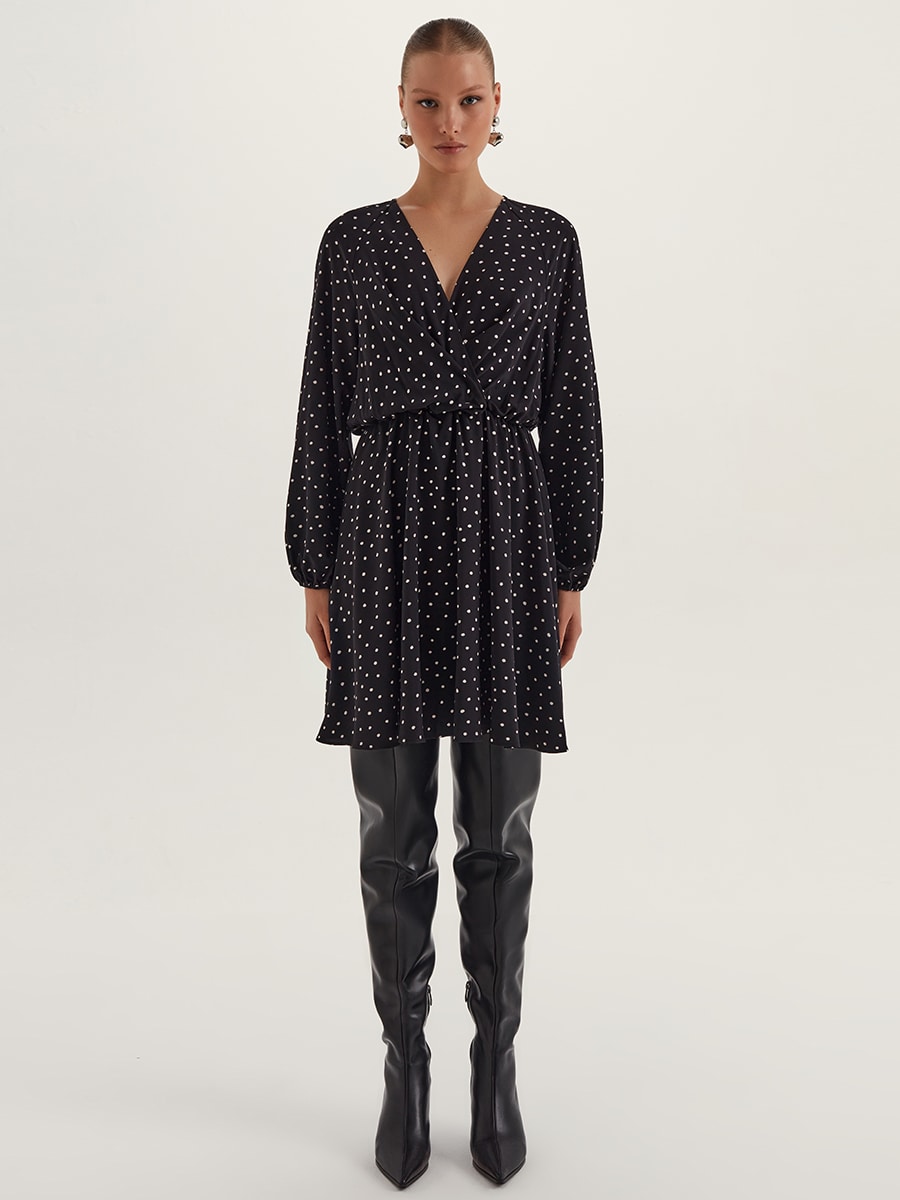 Платье мини с запахом на лифе 2450604507-54 - купить в интернет ...