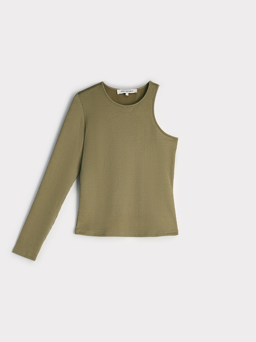 Асимметричный топ на одно плечо 2451110316-13 - купить в интернет ...