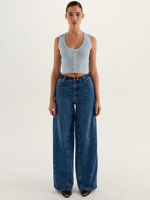 

Трикотажный топ с пуговицами