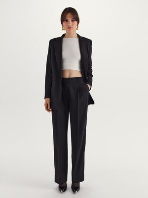 

Прямые брюки с защипами