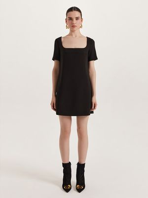 

Платье мини с вырезом на спине