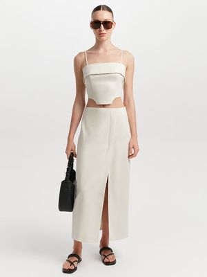 

Льняной топ