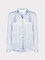 Атласная рубашка с принтом