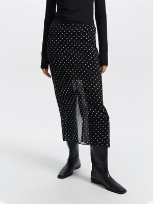 

Юбка миди из шифона