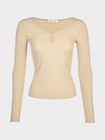 Топ с фигурным вырезом