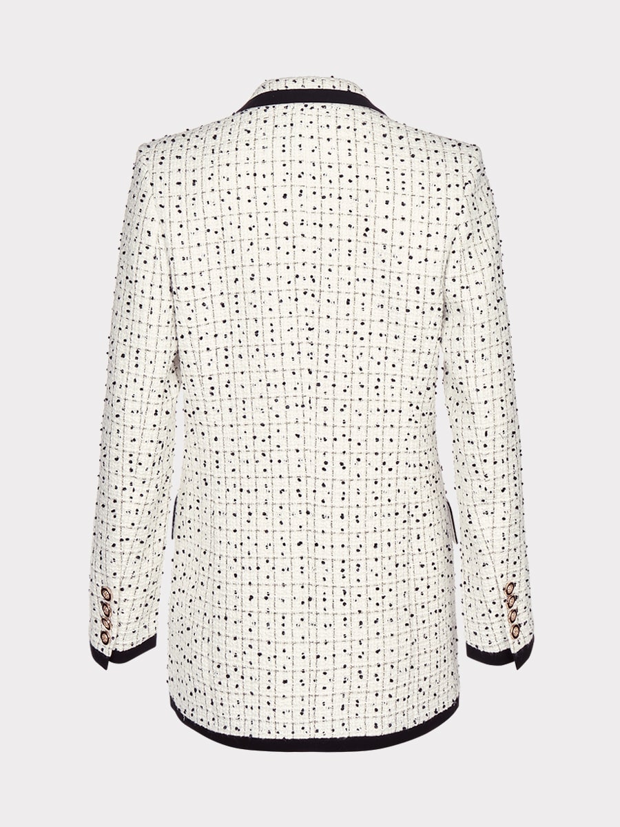 Твидовый жакет прямого кроя 4151207603-59