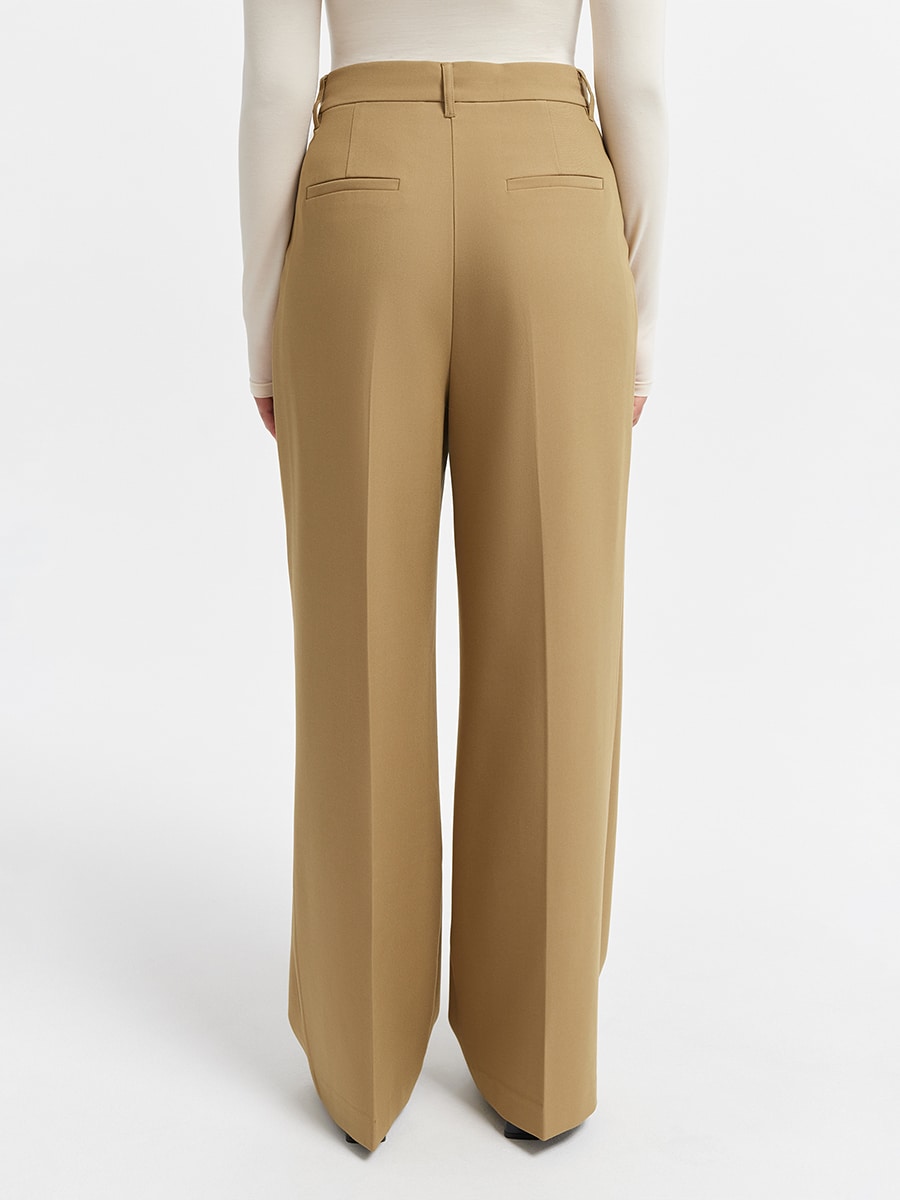 Брюки-палаццо с высокой посадкой