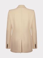 Двубортный жакет прямого кроя