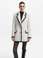 Твидовый жакет прямого кроя