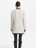 Твидовый жакет прямого кроя