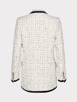 Твидовый жакет прямого кроя