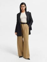 Брюки-палаццо с высокой посадкой