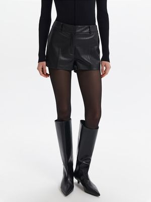 

Шорты мини из экокожи