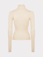 Трикотажная водолазка в рубчик