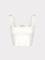 Трикотажный топ на бретелях