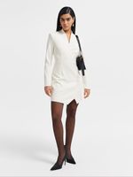 Платье мини с V-образным вырезом