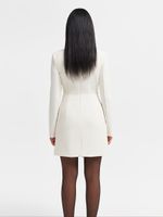 Платье мини с V-образным вырезом