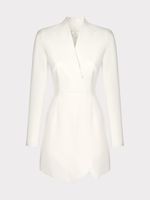 Платье мини с V-образным вырезом