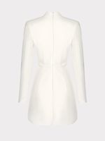 Платье мини с V-образным вырезом