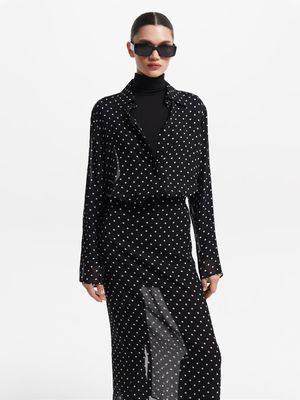 

Блузка из полупрозрачного шифона