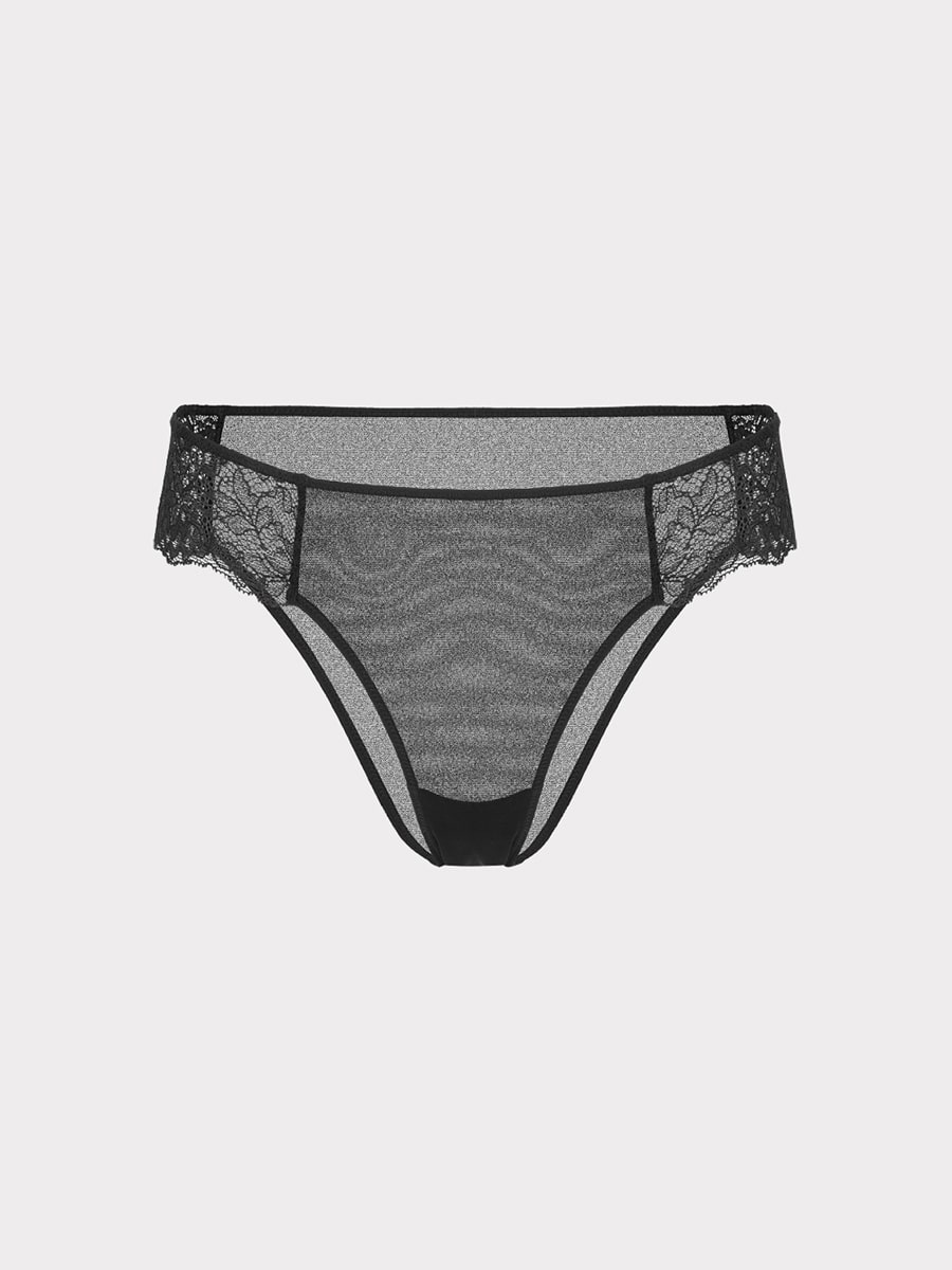 Трусы из сетки и кружева