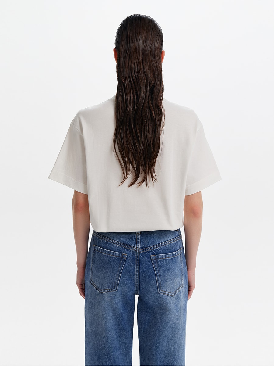 Футболка со стразами 4153115337-1