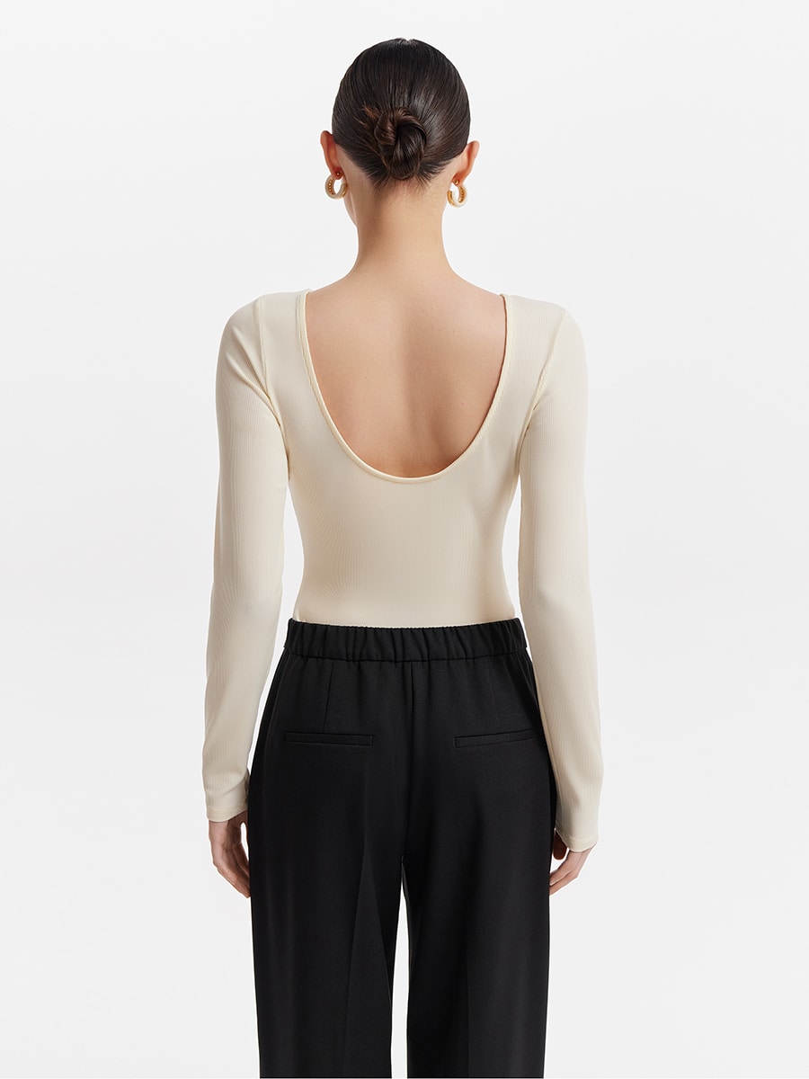 Боди с вырезом на спине