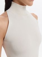 Трикотажный топ с вырезом халтер