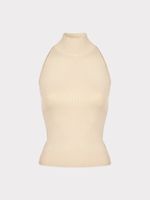 Трикотажный топ с вырезом халтер