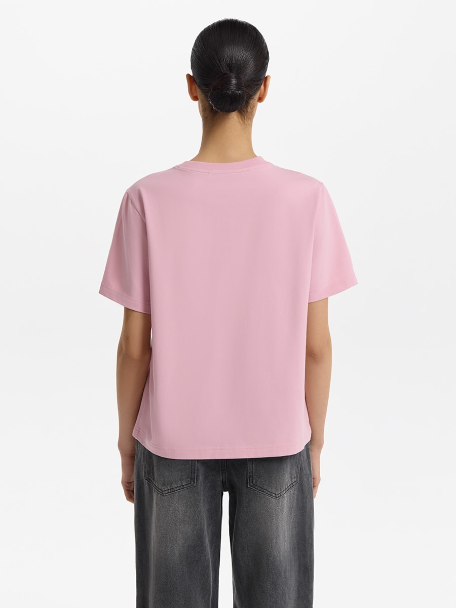 Футболка прямого кроя с принтом 4254125361-97