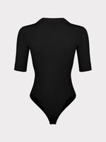 Боди с воротником поло