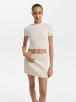 Трикотажный топ укороченного кроя