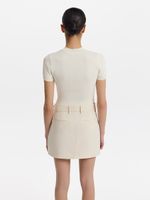 Трикотажный топ укороченного кроя