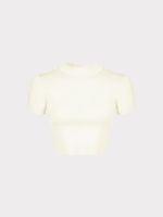 Трикотажный топ укороченного кроя