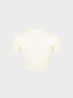 Трикотажный топ укороченного кроя