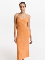 Трикотажное платье на бретелях