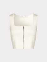 Трикотажный топ на молнии