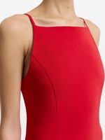 Платье-футляр на бретелях