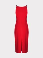 Платье-футляр на бретелях