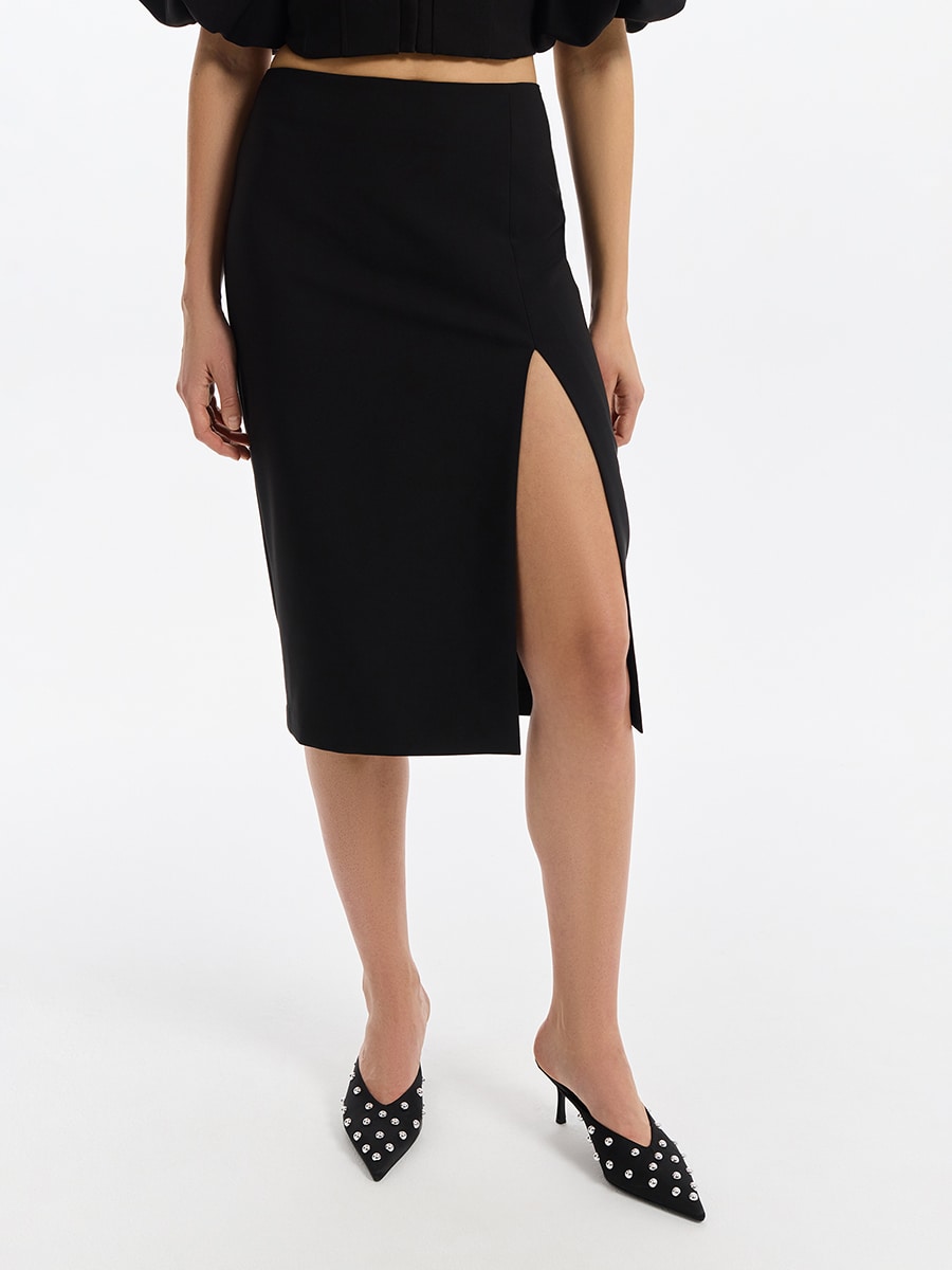 Юбка-карандаш с разрезом 4255008210-50 - купить в интернет-магазине ...