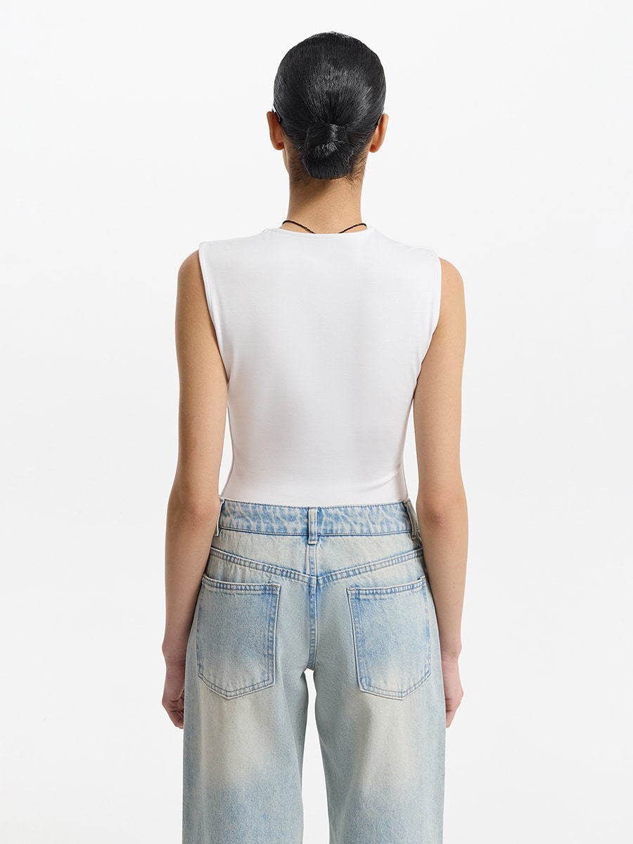 Боди с квадратным вырезом