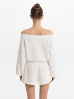 Свитшот с открытыми плечами